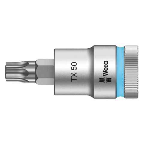 Wera 05003836001 8767 C HF TORX® Zyklop Bitdop met 1/2"-aandrijving, met vasthoudfunctie TX 50 x 60mm