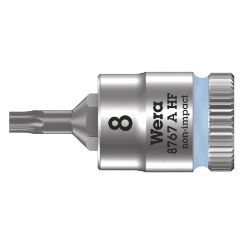 Wera 05003360001 8767 A HF TORX® Zyklop Bitdop met 1/4"-aandrijving, met vasthoudfunctie T8 x 28mm