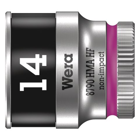 Wera 05003729001 8790 HMA HF Zyklop Hand- en Machinedop, met 1/4"-aandrijving, met vasthoudfunctie 14 x 23mm