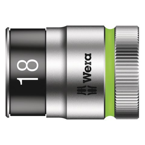 Wera 05003738001 8790 HMC HF Zyklop Hand- en Machinedop met 1/2"-aandrijving met vasthoudfunctie 18 x 37mm