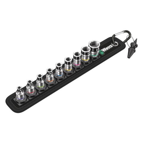 Wera 05003880001 Belt A 1 Zyklop Doppen set, met vasthoudfunctie, met 1/4" -aandrijving, 10‑delig