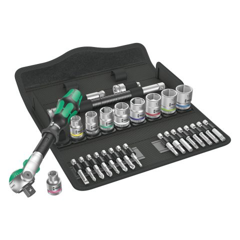 Wera 05004046001 8100 SB 6 Zyklop Speed-ratelset, 3/8"-aandrijving, metrisch, 29‑delig