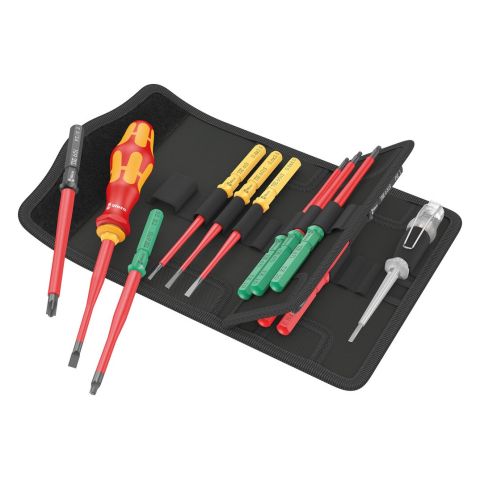 Wera 05006608001 Kraftform Kompakt VDE 16 extra slim 1 Tool Finder, 16‑delig