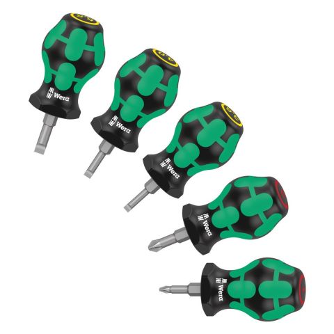 Wera 05008870001 Stubby Set 1 Schroevendraaierset, 5‑delig