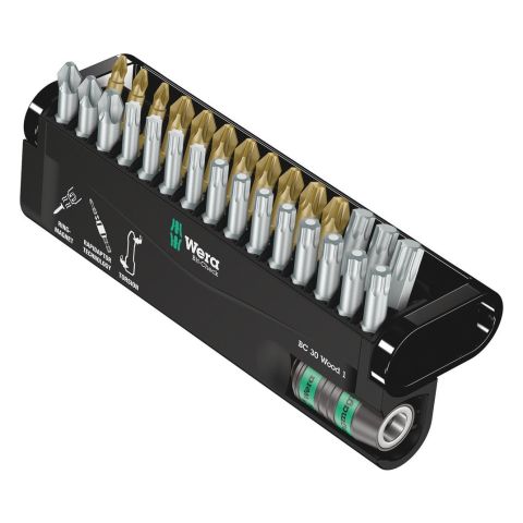 Wera 05057433001 Bit-Check 30 Wood 1, 30‑delig