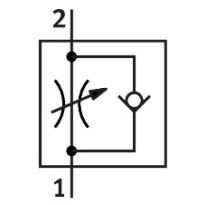 FESTO 151172 Smoorventiel met terugslagklep GRLA-1/4-B