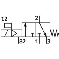 FESTO 7802 Magneetventiel MFH-3-1/8