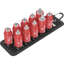 Schroevendraaierdoppen- garnituur 3/8" VDE T20-45 en I-6kt. 4-8mm Wera