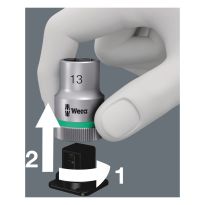 Wera 05004210001 8740 C HF 2 Zyklop binnenzeskant Bit-doppen-set, met vasthoudfunctie, 6‑delig