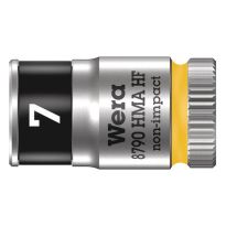 Wera 05003722001 8790 HMA HF Zyklop Hand- en Machinedop, met 1/4"-aandrijving, met vasthoudfunctie 7 x 23mm