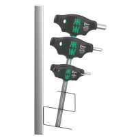Wera 05023453001 454/7 HF Set 2 schroevendraaierset T-greep-schroevendraaier Hex-Plus met vasthoudfunctie, 7‑delig