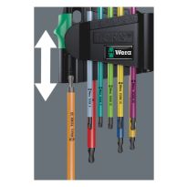 Wera 05073599001 967/9 TX BO Multicolour 1 SB Stiftsleutelset, BlackLaser, 9‑delig