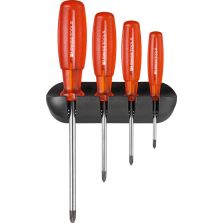Schroevendraaierset 4-delig PH in wandhouder Multicraft PB Swiss Tools