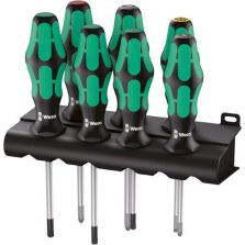 Schroevendraaierset 335/350/367/7Rack PH/PZ/Torx/sleuf 7-dlg. Wera