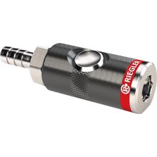 Veiligheidskoppeling met drukknop draaibaar, Nom. br. 7,4mm tule 6mm RIEGLER