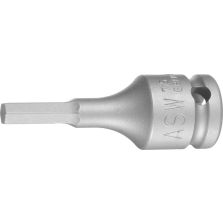 Kracht-schroefbit 3/8" binnenzeskant 5mm ASW