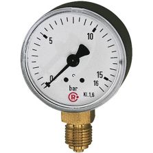 Manometer staand 40mm 0-10bar G1/8" RIEGLER