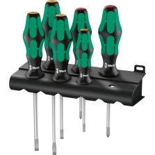 Schroevendraaierset sleuf/PH 6-delig Wera