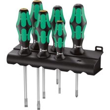 Schroevendraaierset 05105656001 sleuf/PZ 6-delig Wera
