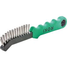 Draadborstel ROKI rvs glad 0,35mm Lessmann