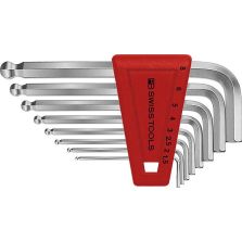 Haakse inbussleutelset in kunststof box 8-delig 1,5-8mm kogelkop PB Swiss Tools