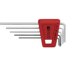 Haakse inbussleutelset in kunststof box 5-delig 0,71-2mm PB Swiss Tools