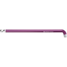 Haakse inbussleutel 100° kort Rainbow 8mm kogelkop PB Swiss Tools