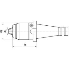 Korte boorhouder AKL DIN2080 1-16mm SK40 ALBRECHT