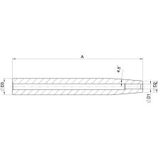 Krimphouder- verlengstuk met lengte-instelling h6 160x32x20mm HAIMER