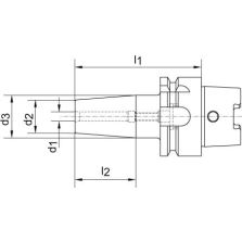 Krimphouder DIN69863A 6,0x80mm HAIMER
