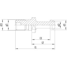 Aantrekbout JISB6339 BT50 90grad. HAIMER