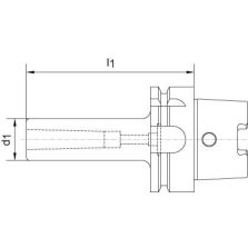 Tussenhuls DIN69893A HSK-A100 vorm-C MK1x110mmHAIMER