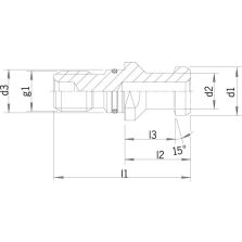 Aantrekbout DIN 69872 B SK40-M16 afgedicht HAIMER