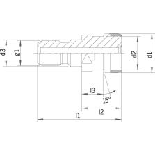 Aantrekbout Ott SK40-M16 inwendige koeling HAIMER