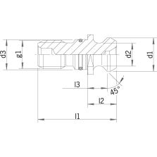 Aantrekbout ISO 7388II B SK50-M24 afgedicht HAIMER