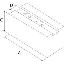 Opzetbek 1,5x60 vertanding 110x80x40mm N16 Kitagawa