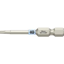 Bit taaihard 1/4" DIN 3126 E6,3 T8x50mm vasthoudfunctie Wera