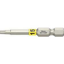 Bit taaihard 1/4" DIN 3126 E6,3 T15x50mm vasthoudfunctie Wera