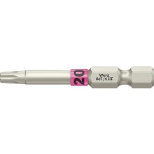 Bit taaihard 1/4" DIN 3126 E6,3 T20x50mm vasthoudfunctie Wera