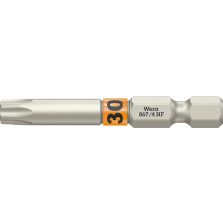 Bit taaihard 1/4" DIN 3126 E6,3 T30x50mm vasthoudfunctie Wera