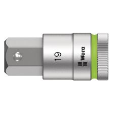 Wera 05003829001 8740 C HF Binnenzeskant Zyklop Bitdop met 1/2"-aandrijving met vasthoudfunctie 19 x 60mm