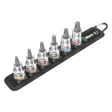 Wera 05003997001 Belt C 3 TORX® HF Zyklop Bitdoppen set TORX®, met vasthoudfunctie, 1/2" -aandrijving, 6‑delig