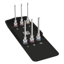 Wera 05004210001 8740 C HF 2 Zyklop binnenzeskant Bit-doppen-set, met vasthoudfunctie, 6‑delig