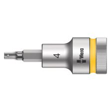 Wera 05003820001 8740 C HF Binnenzeskant Zyklop Bitdop met 1/2"-aandrijving met vasthoudfunctie 4 x 60mm
