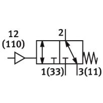 FESTO 7803 Pneumatisch ventiel VL/O-3-1/8-B