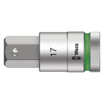 Wera 05003828001 8740 C HF Binnenzeskant Zyklop Bitdop met 1/2"-aandrijving met vasthoudfunctie 17 x 60mm