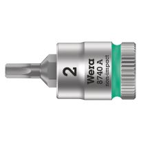 Wera 05003330001 8740 A Binnenzeskant Zyklop Bitdop met 1/4"-aandrijving 2 x 28mm