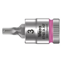 Wera 05003332001 8740 A HF Binnenzeskant Zyklop Bitdop met 1/4"-aandrijving met vasthoudfunctie 3 x 28mm