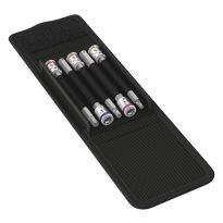 Wera 05003345001 8740 A HF 1 Zyklop Bitdoppen set binnenzeskant, met vasthoudfunctie, 1/4"-aandrijving, 5‑delig