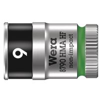 Wera 05003724001 8790 HMA HF Zyklop Hand- en Machinedop, met 1/4"-aandrijving, met vasthoudfunctie 9 x 23mm